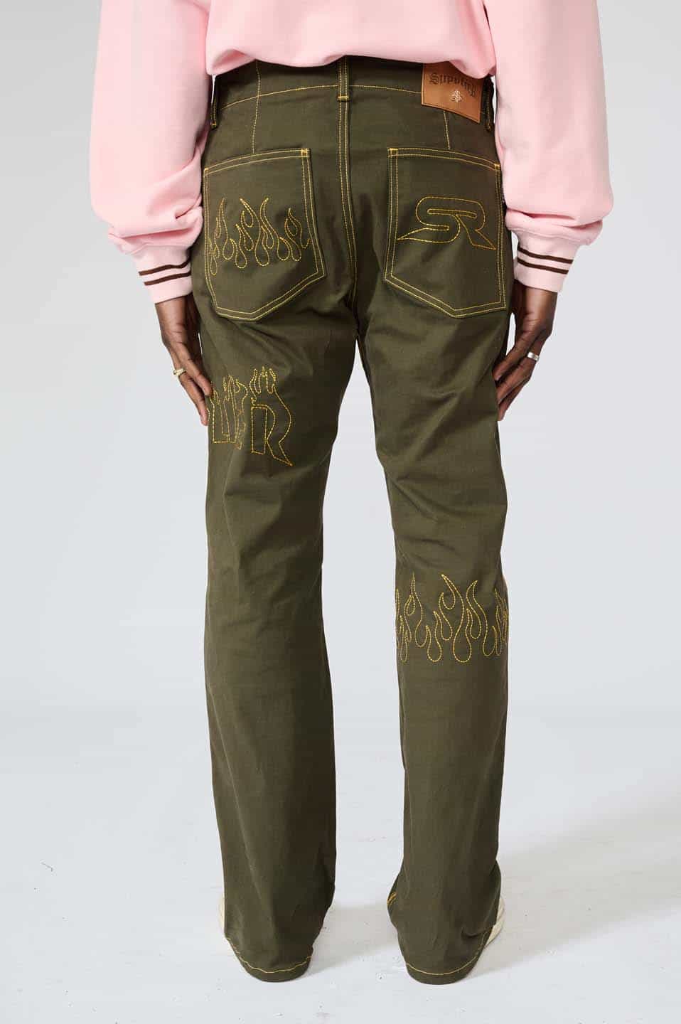 Supplier : Stitch Flare Pants Khaki