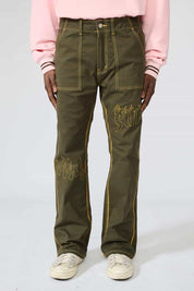 Supplier : Stitch Flare Pants Khaki