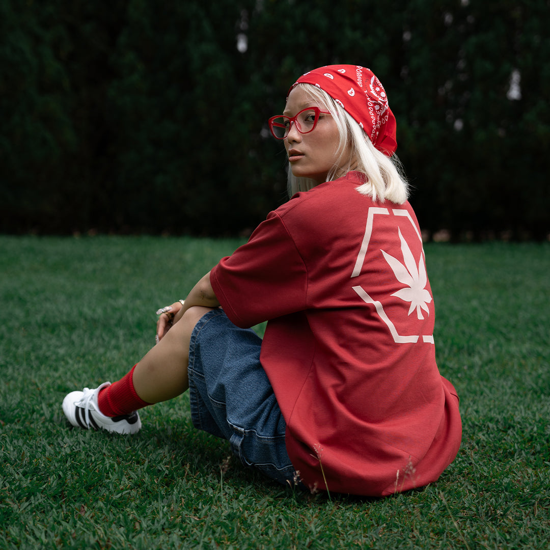 Colours : Genetic Hexagon Tee Red