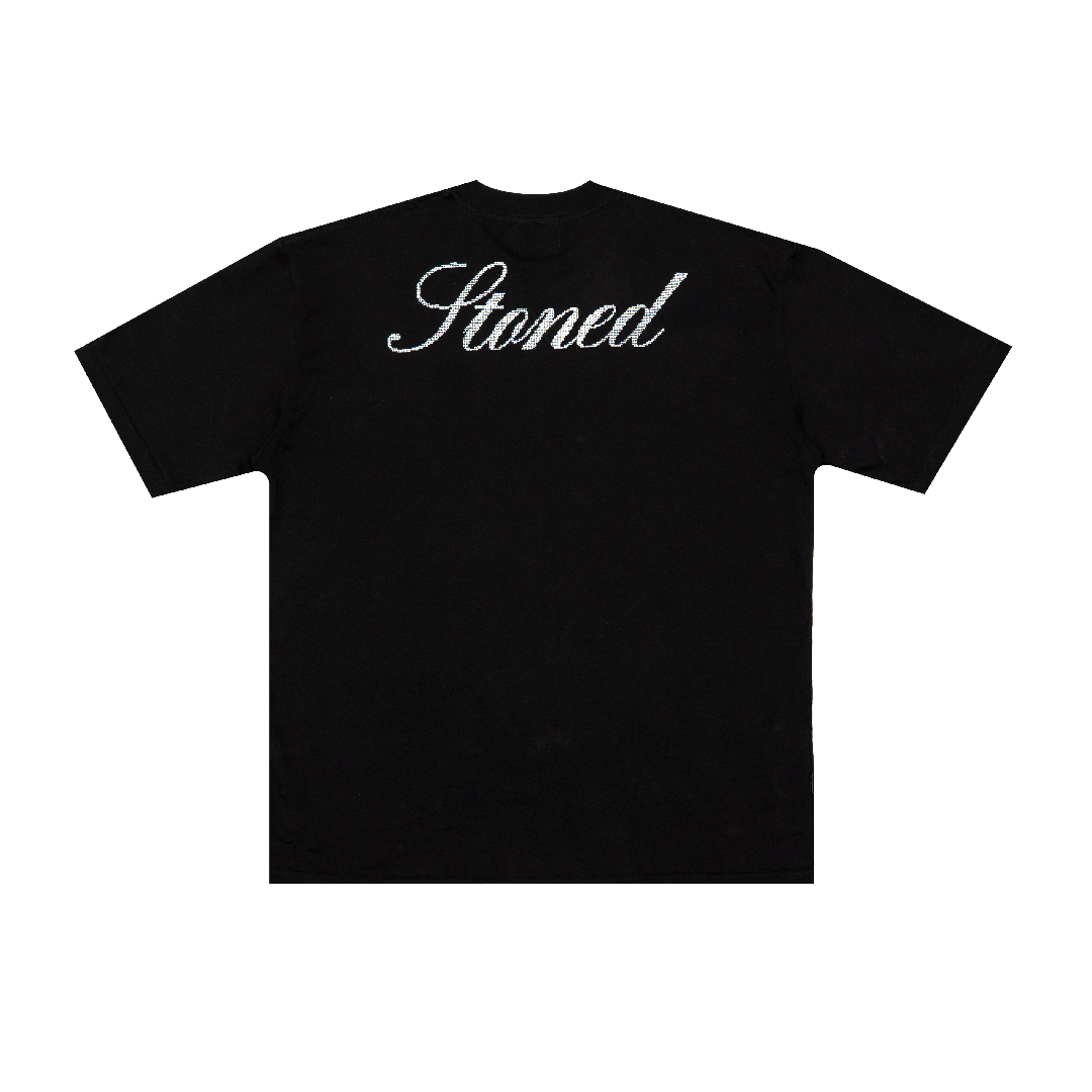 Milestoned : Genetic Rhinestone Tee Black