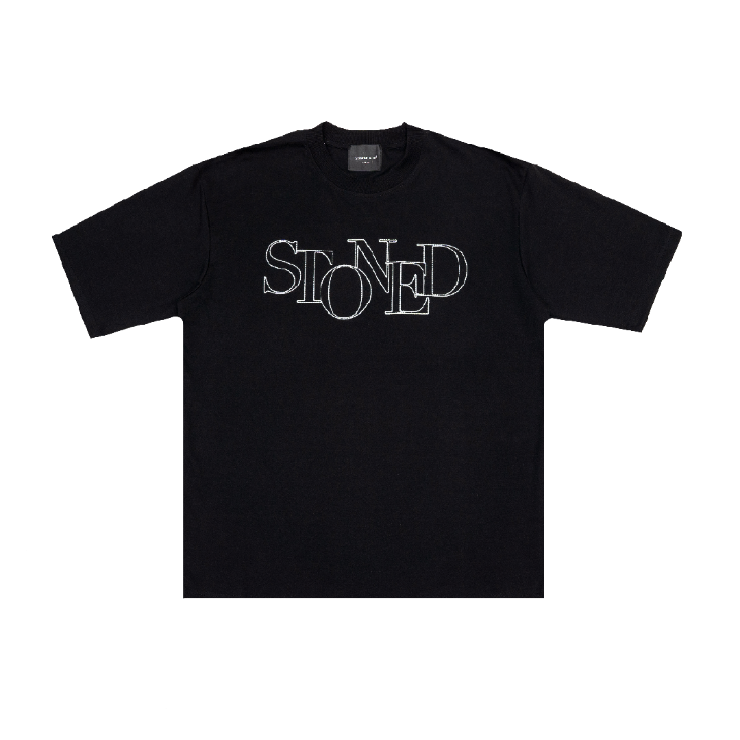 Blessed25 : Unfinished Logo Tee Black