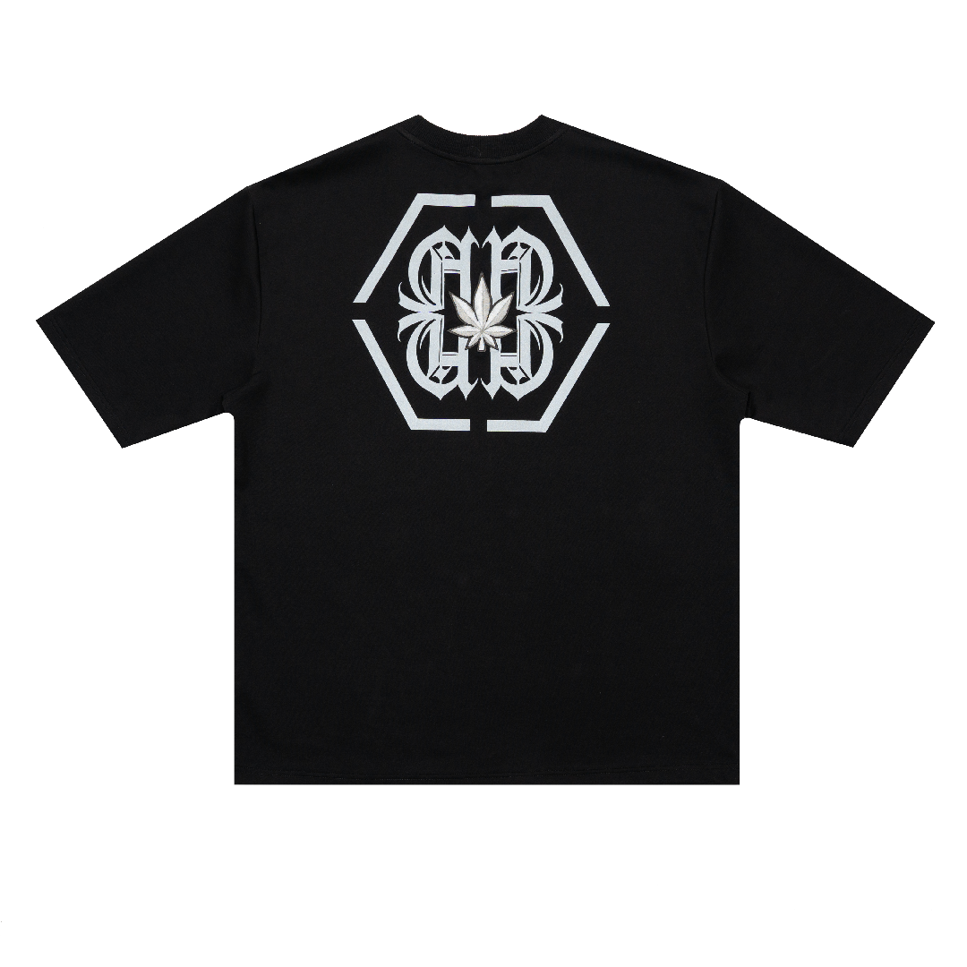 Stoned X UNDG : Genetic Icon Logo Tee Black