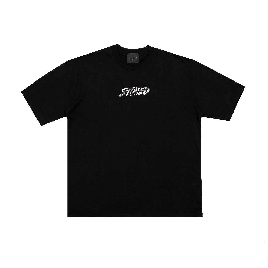 Milestoned : Genetic Rhinestone Tee Black