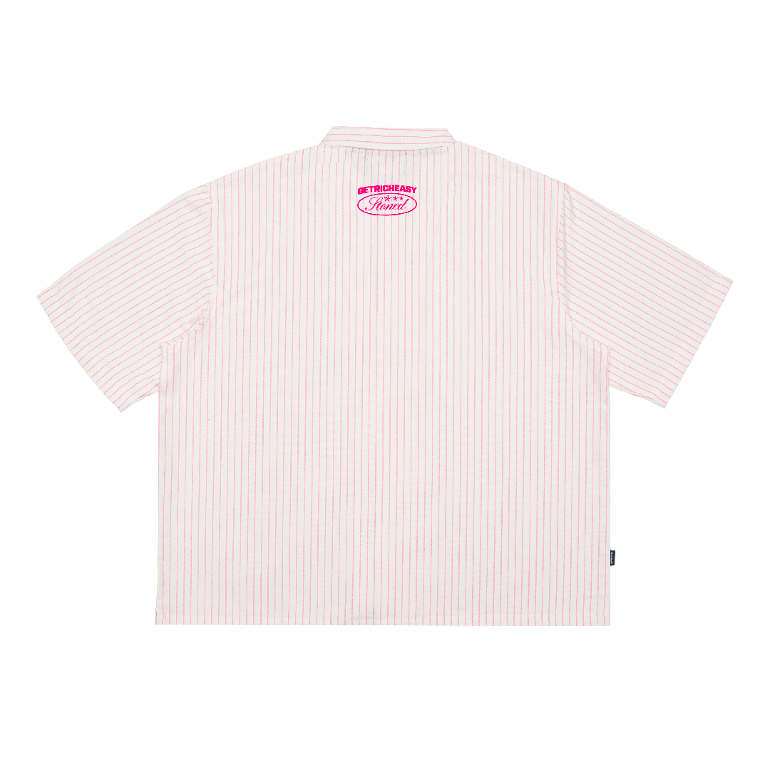 Stoned x GRE : Stripe Shirt White Pink
