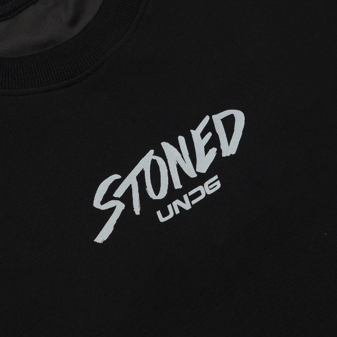 Stoned X UNDG : Genetic Icon Logo Tee Black