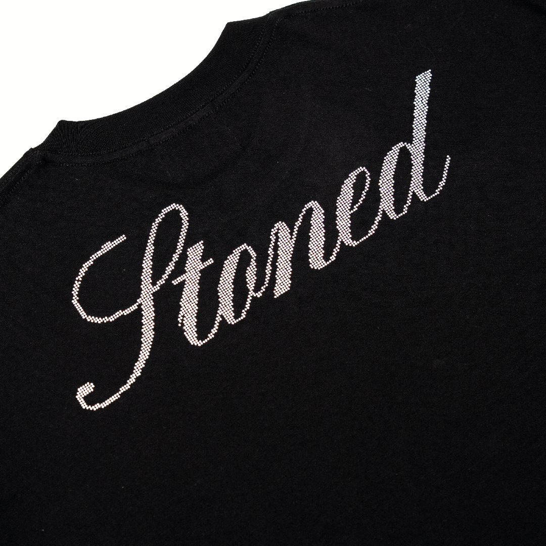 Milestoned : Genetic Rhinestone Tee Black