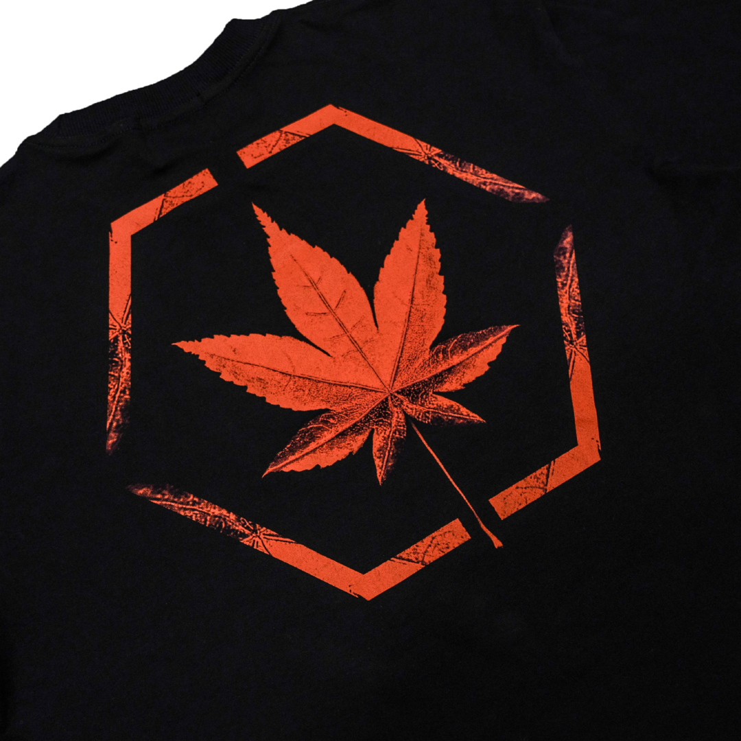 Stoned Retro : Maple Tee Black