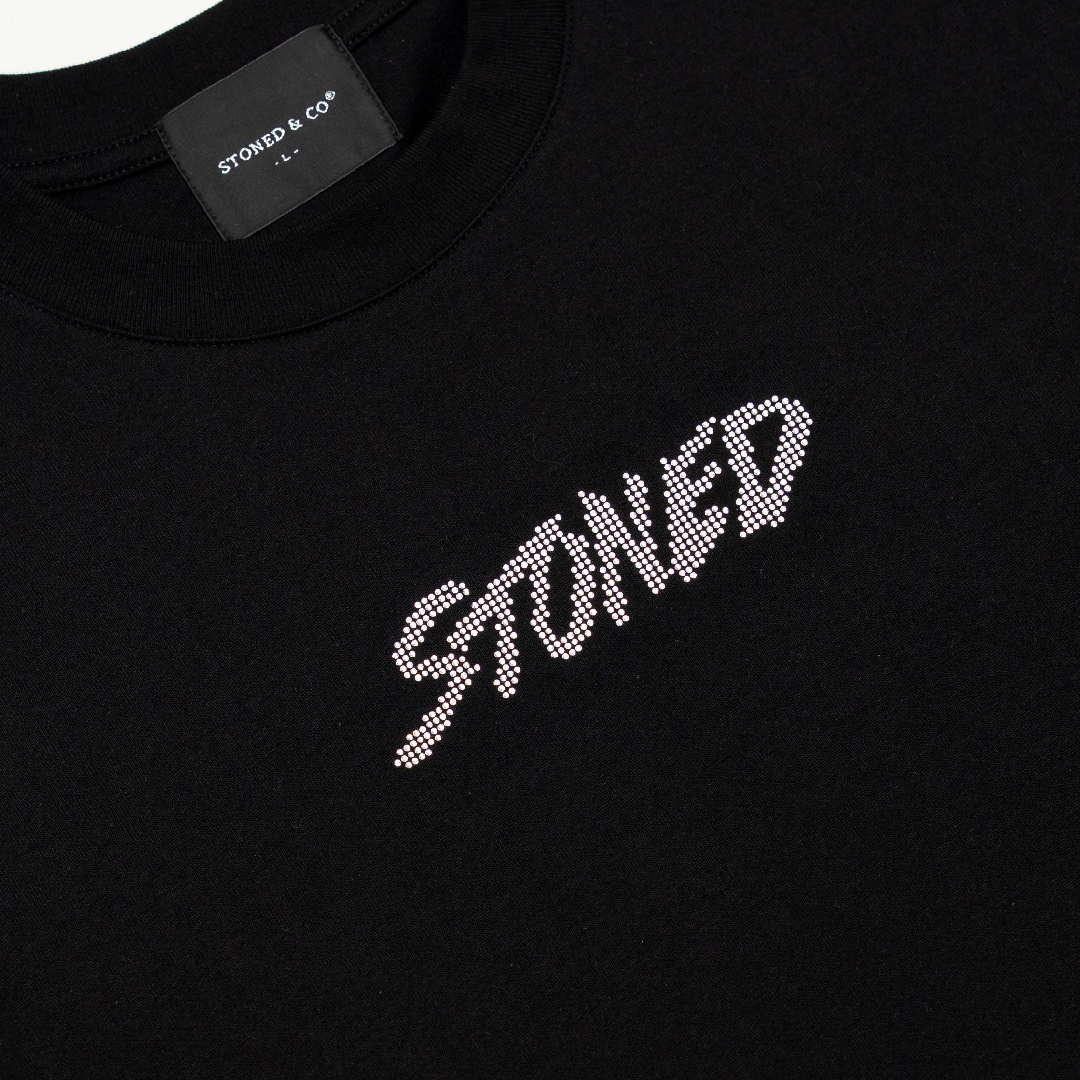 Milestoned : Genetic Rhinestone Tee Black