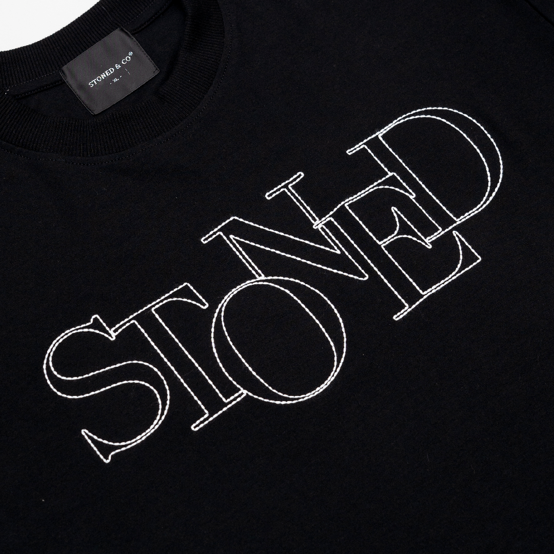 Blessed25 : Unfinished Logo Tee Black