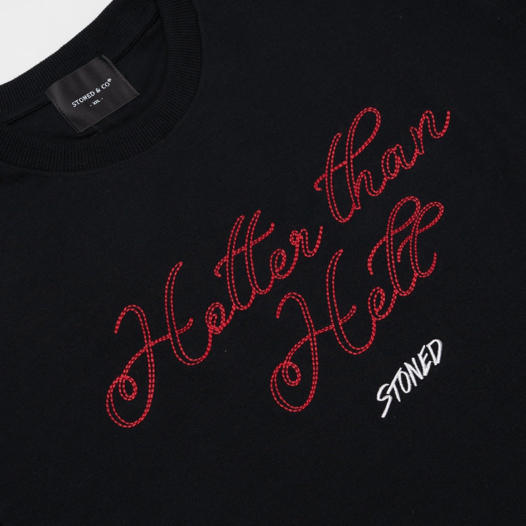 Stoned x Ms Puiyi : Hotter Than Hell Tshirt Black