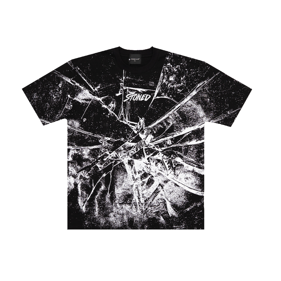 Blessed25 : Shattered Tee Black