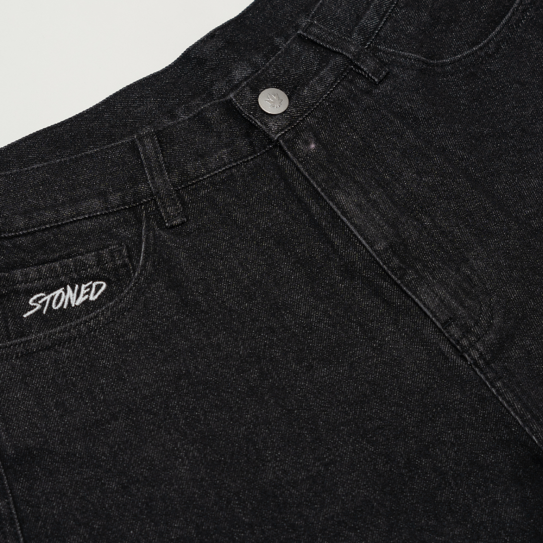 Mystic : Denim Jorts Black