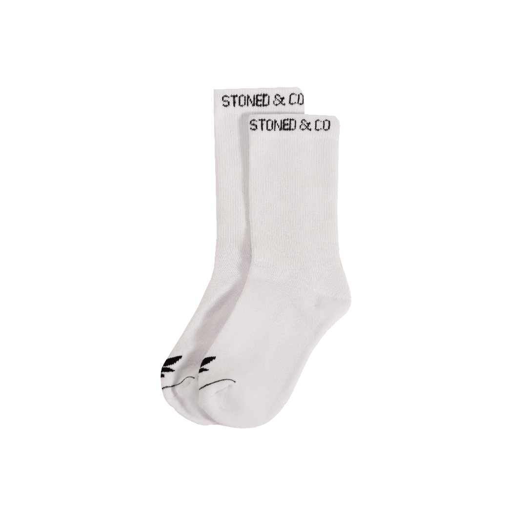 Stoned : Signature Socks White