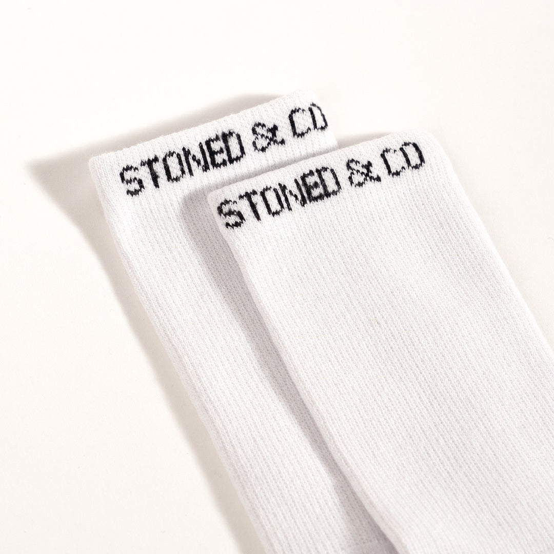 Stoned : Signature Socks White