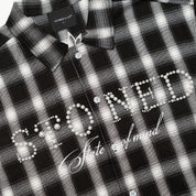 Blessed26 : Pearl Flannel White Black