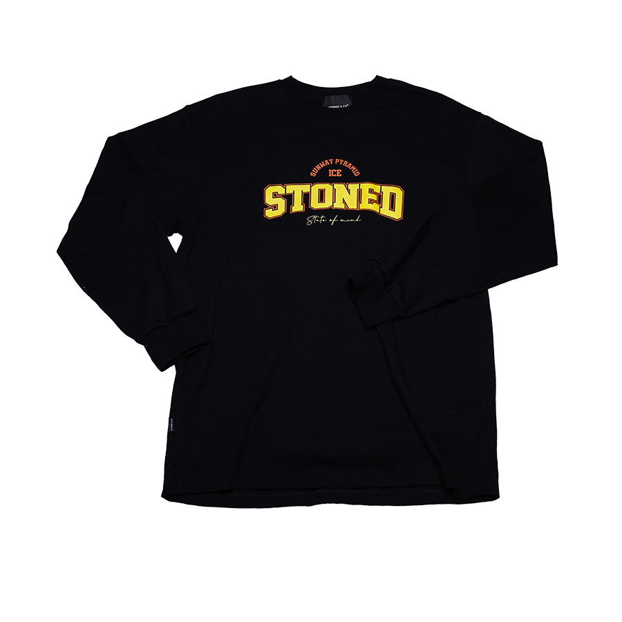 Stoned x Sunway Ice : Logo Tee L/S Black