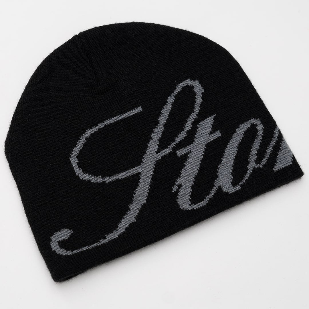 Void : Cursive Logo Beanie Black