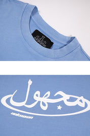 Unknown : Acid Dyed Hybrid Logo Tee Blue