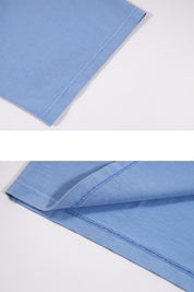 Unknown : Acid Dyed Hybrid Logo Tee Blue
