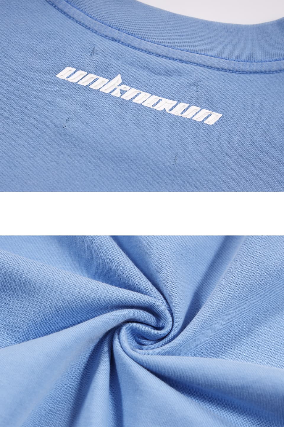 Unknown : Acid Dyed Hybrid Logo Tee Blue
