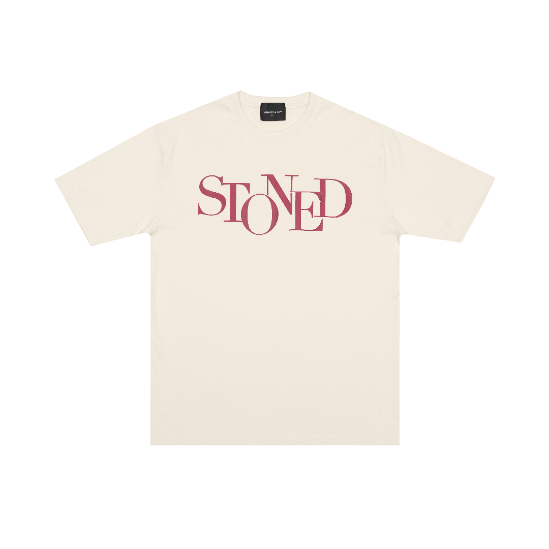 Blessed25 : Finished Logo Tee Beige