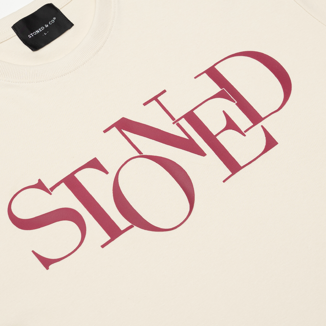 Blessed25 : Finished Logo Tee Beige