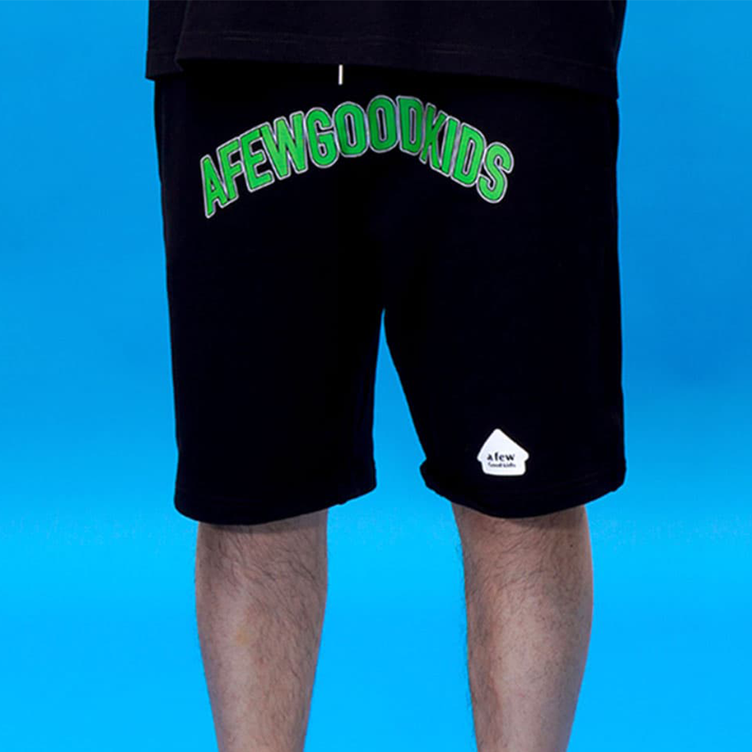 AFGK : Front Logo Shorts Black