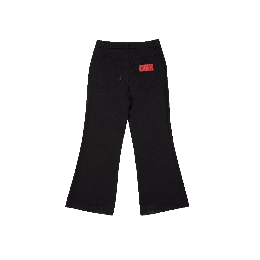 Stoned x Dickson Lim : Wide-Leg Trousers Black