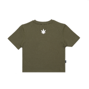 Stoned x GRE : Crop Top Olive