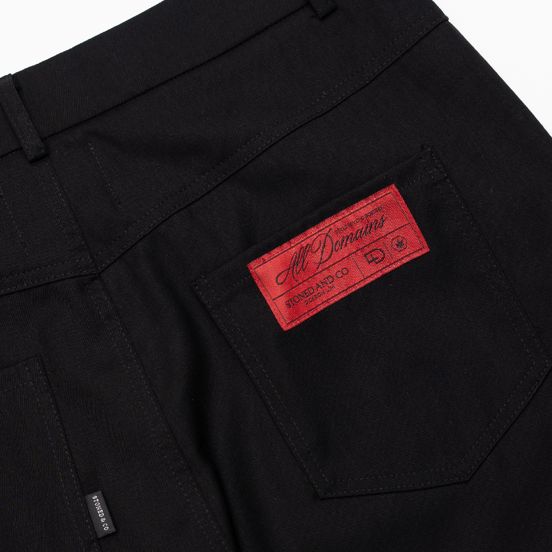 Stoned x Dickson Lim : Wide-Leg Trousers Black