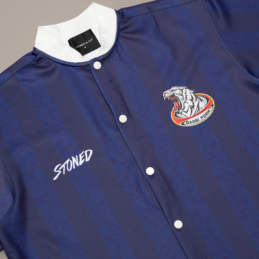 STONED x PDRM RUGBY : Championship Baseball Shirt Navy