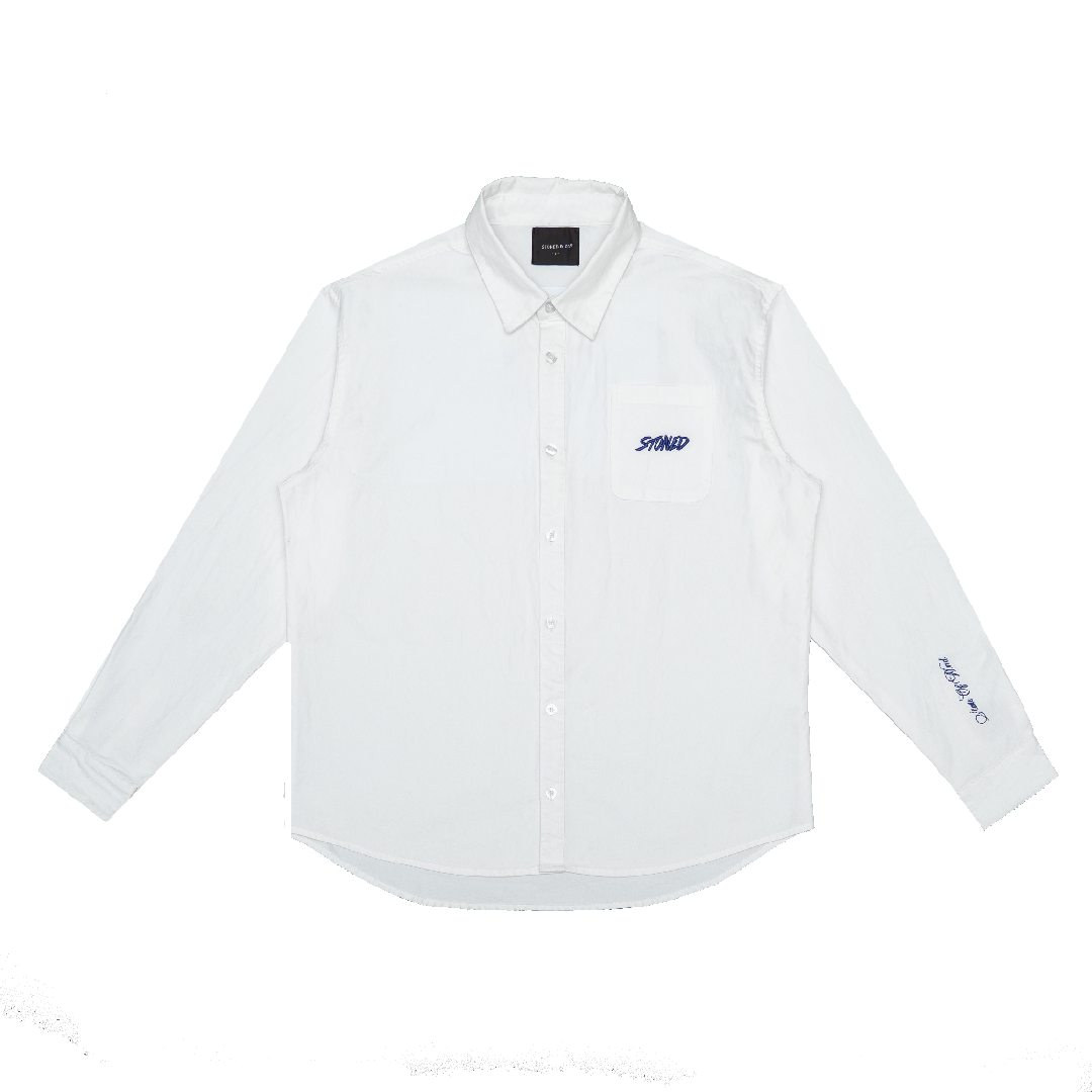 Blessed25 : White L/S Shirt White