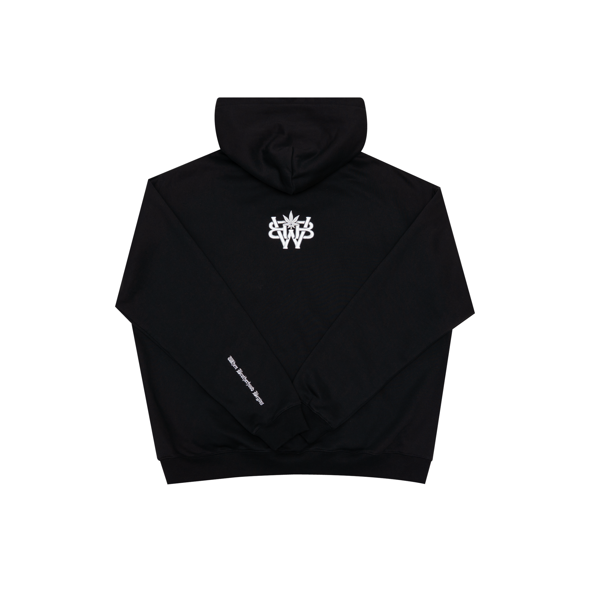 WBB25 : Quad Zipped Up Hoodie Black