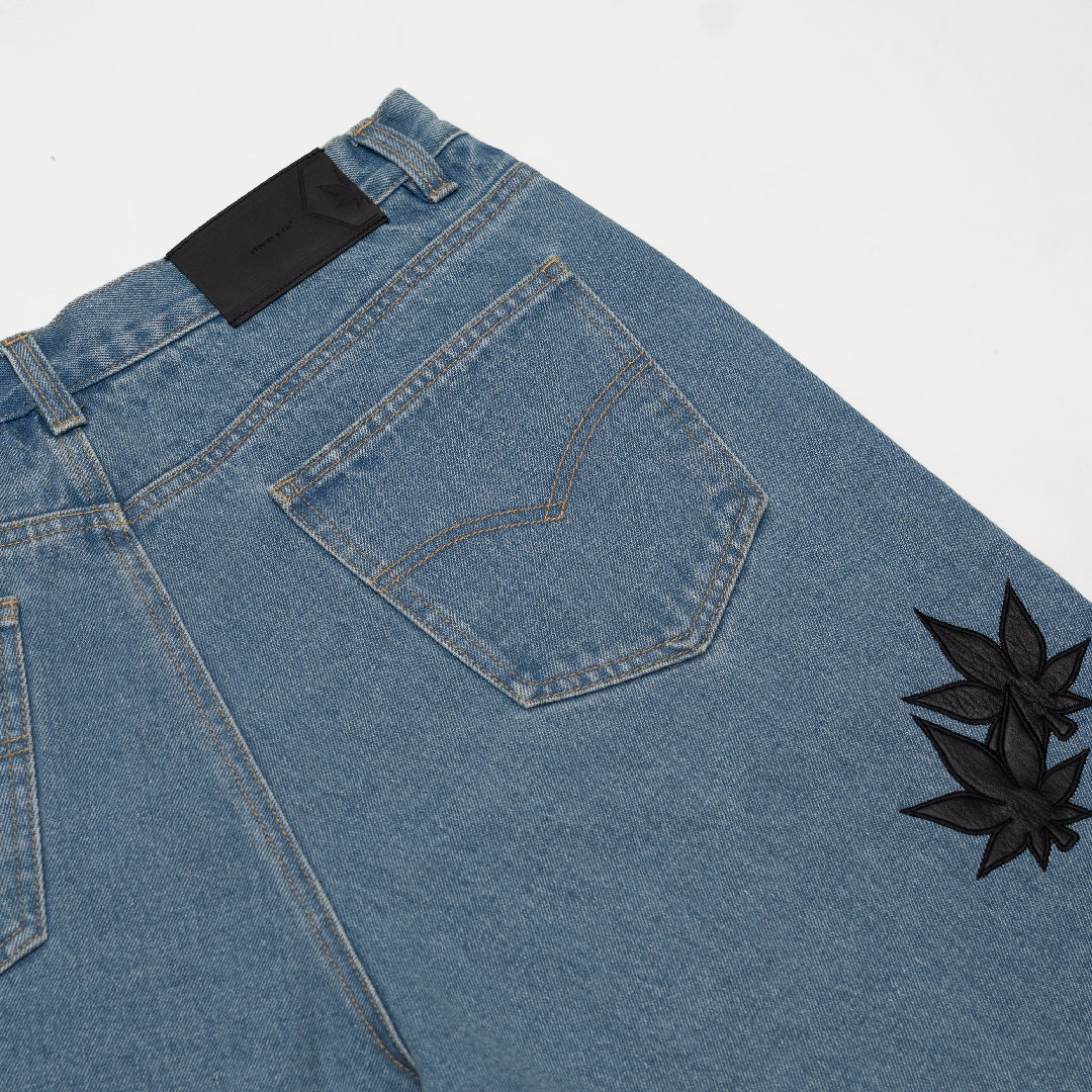 WBB25 : Reform Jorts Blue