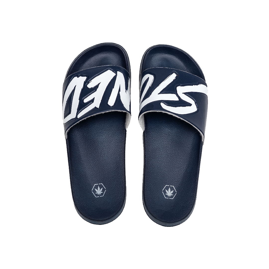 Stoned : Logo Sandals Navy