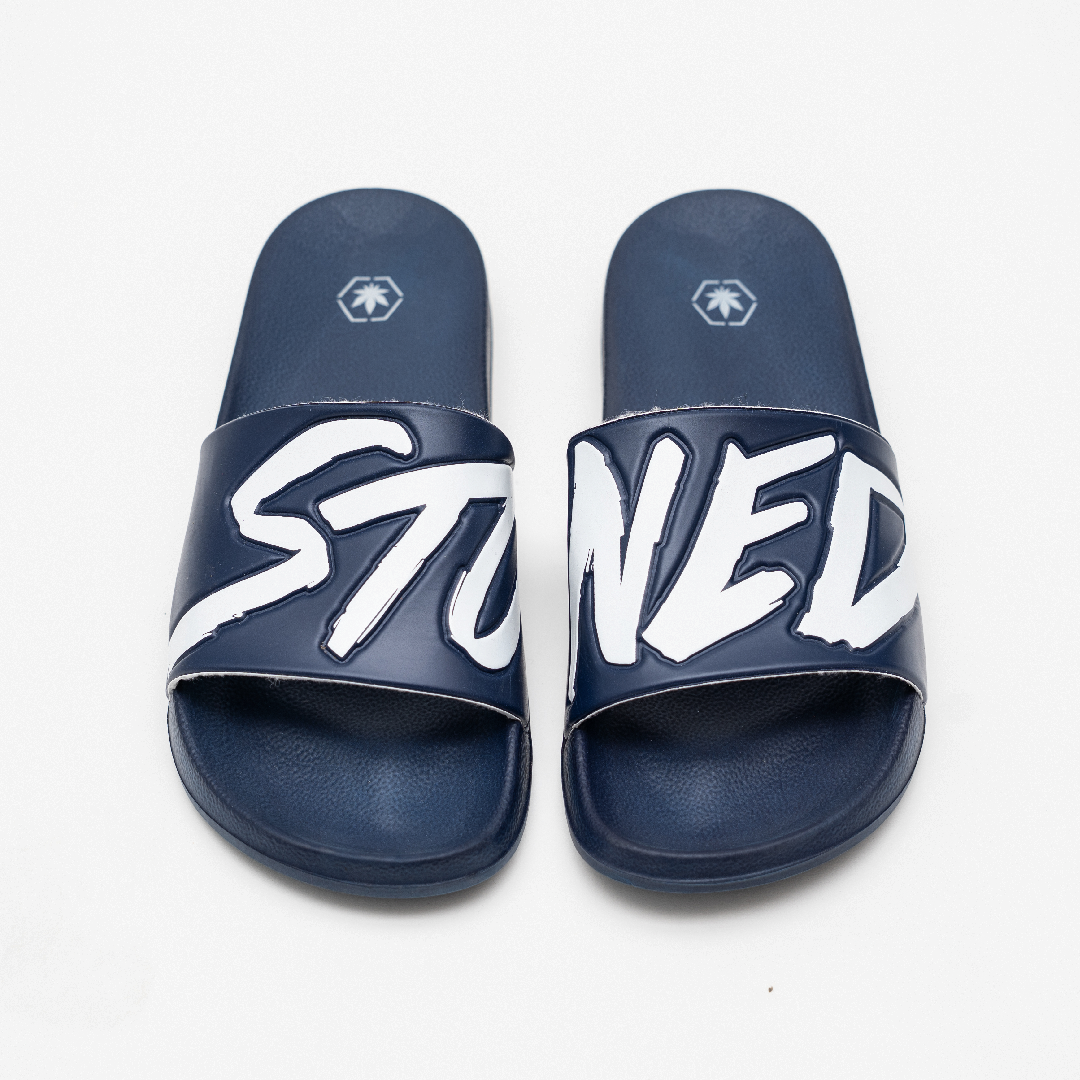 Stoned : Logo Sandals Navy