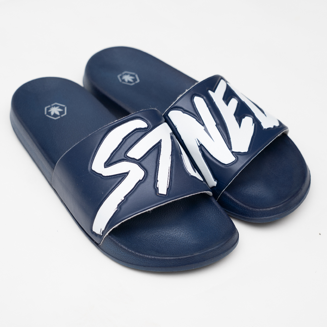 Stoned : Logo Sandals Navy