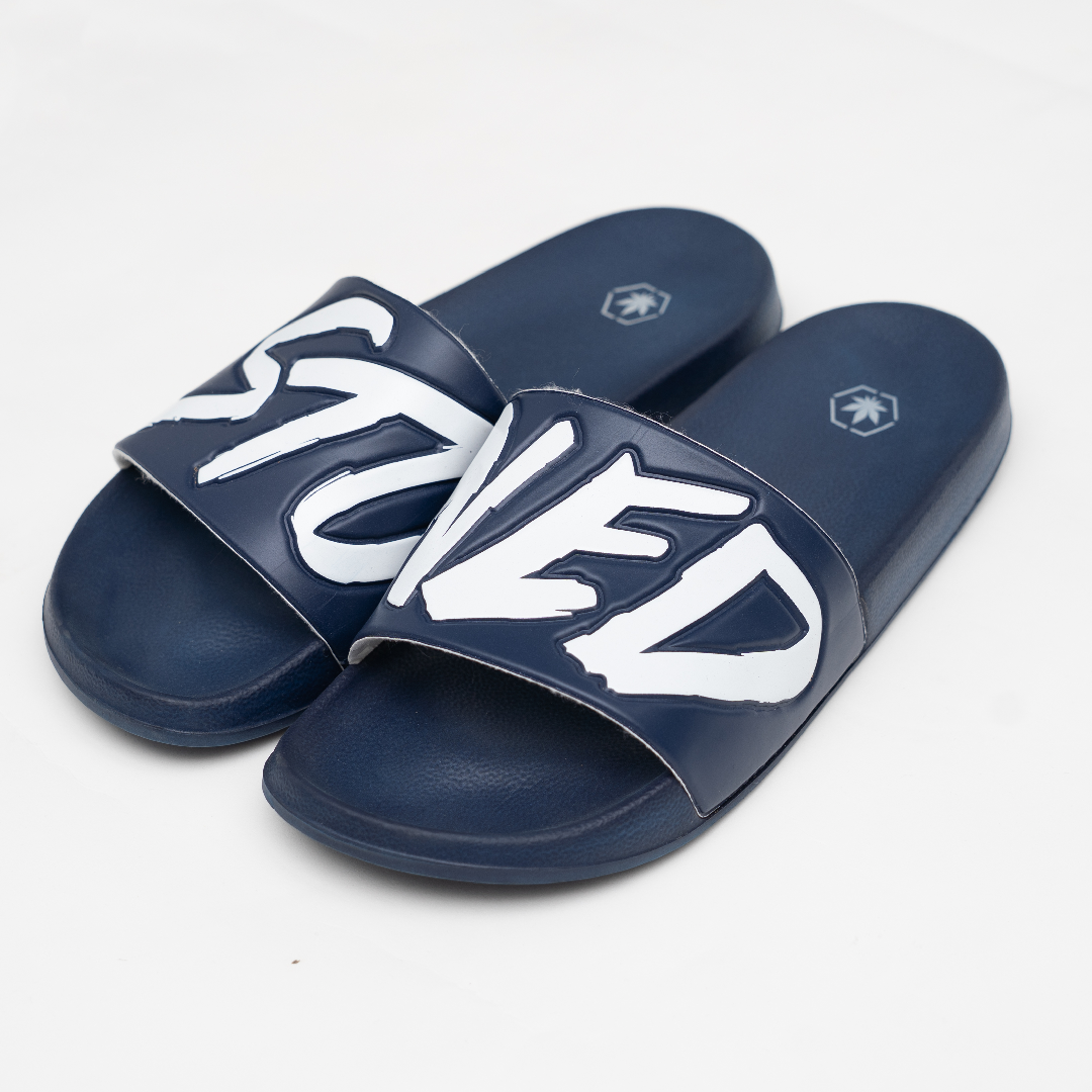 Stoned : Logo Sandals Navy