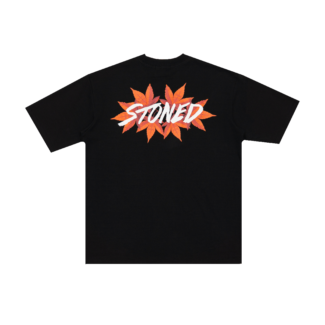 Milestoned : Twlve Maple Tee Black