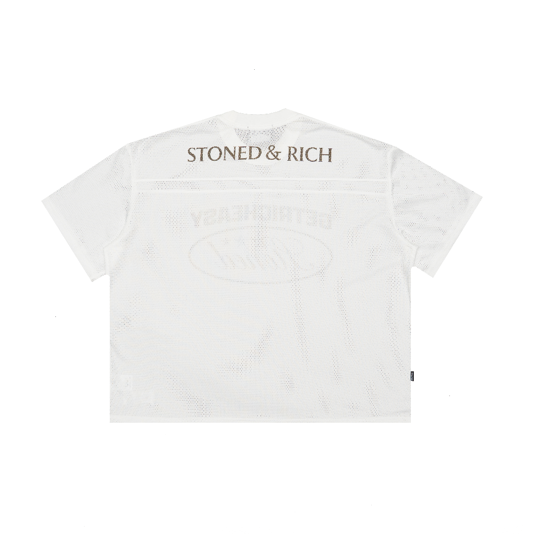 Stoned x GRE : Mesh Jersey White
