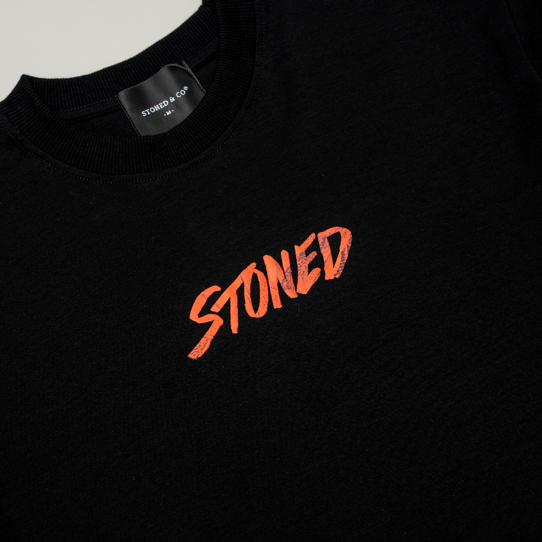 Milestoned : Twlve Maple Tee Black