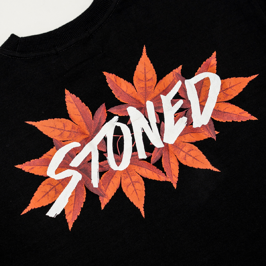 Milestoned : Twlve Maple Tee Black