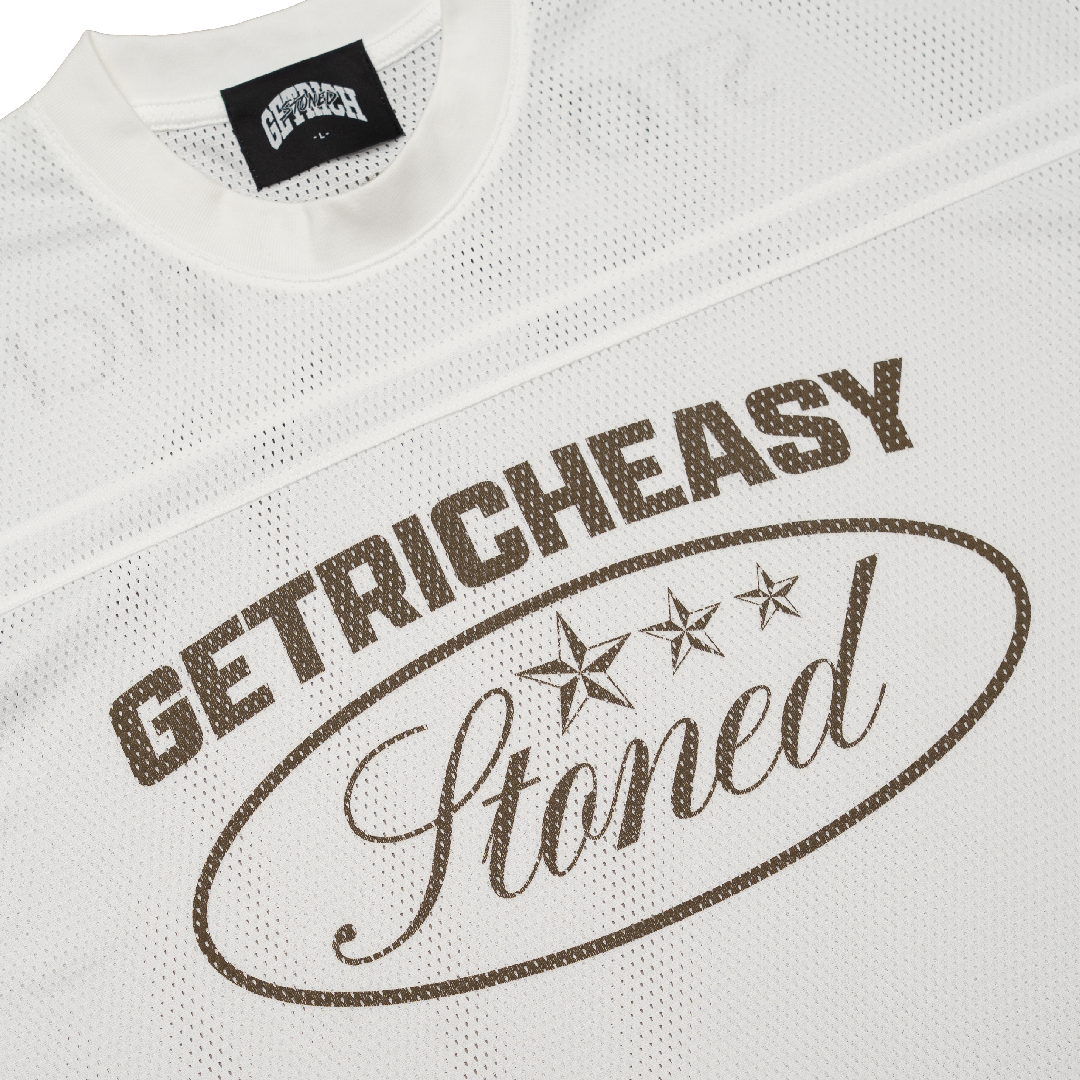 Stoned x GRE : Mesh Jersey White