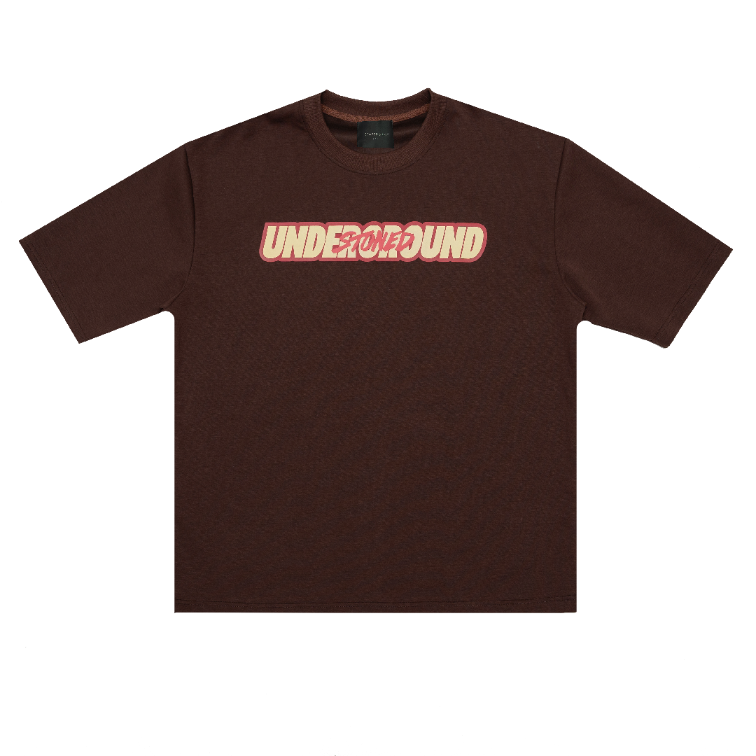 Stoned X UNDG : Basic Logo Tee Brown