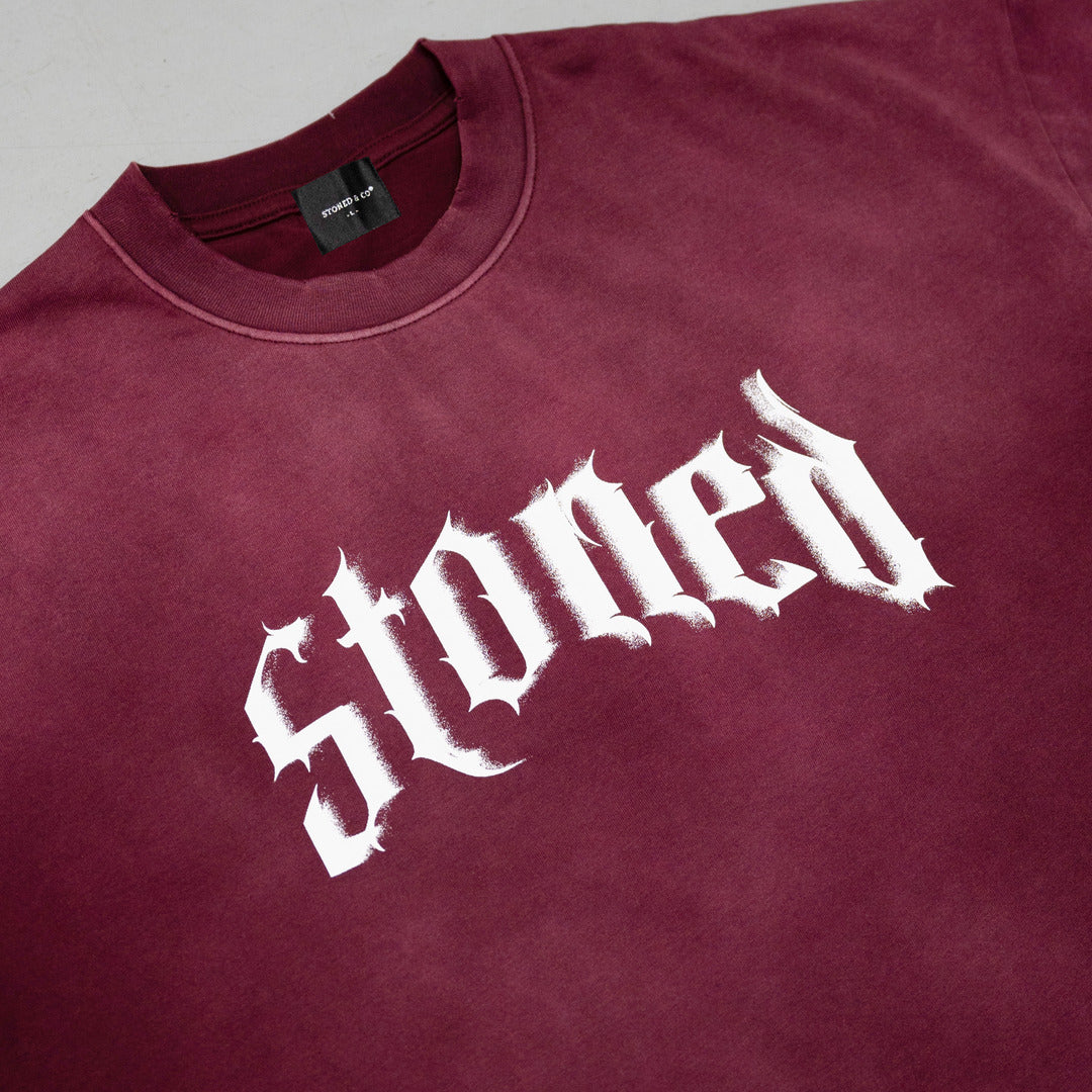 Euphoria : Washed Tee Maroon