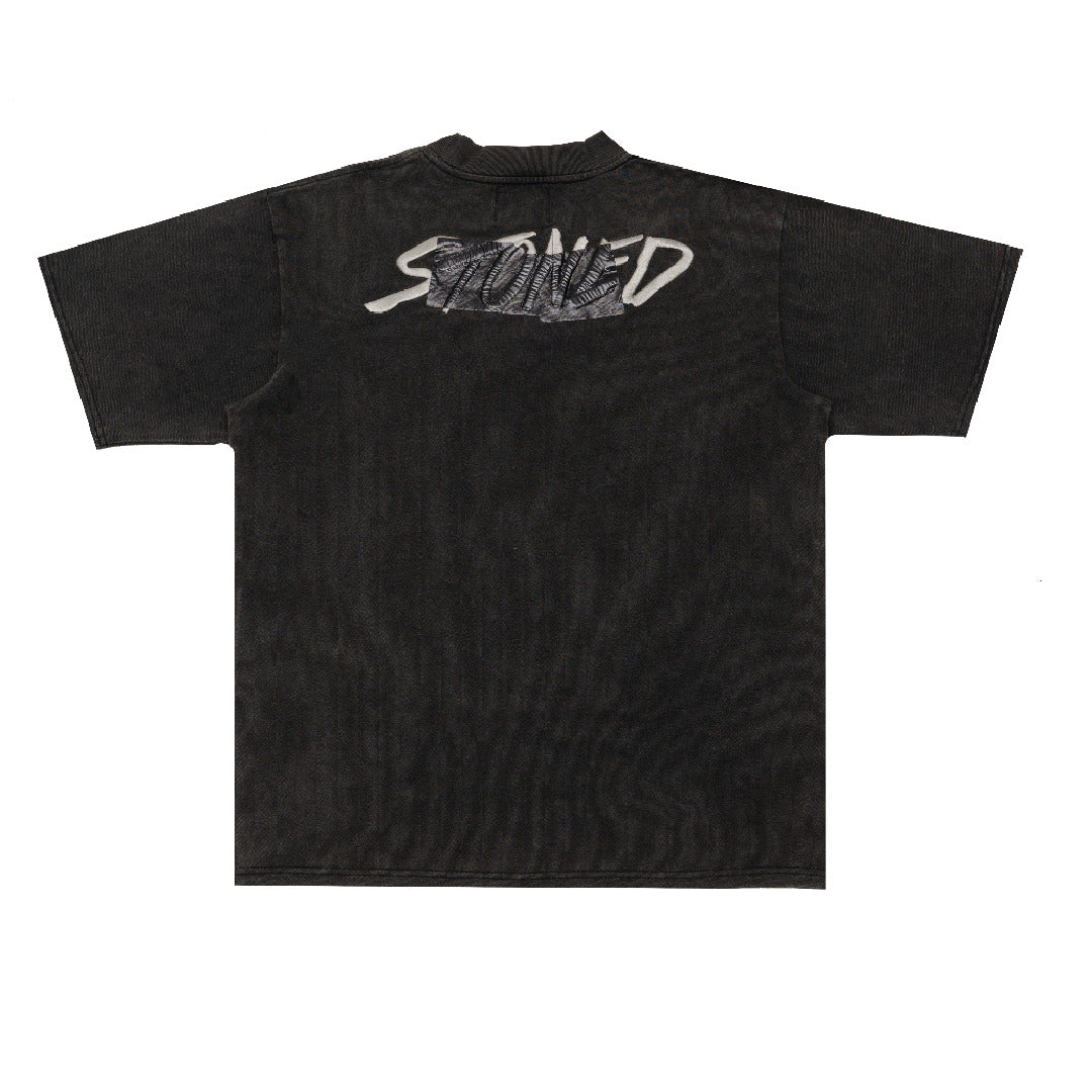 Void : Stamp Genetic Washed Tee Black