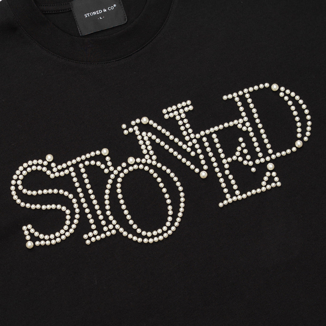 Blessed26 : Finish Pearl Logo Tee Black