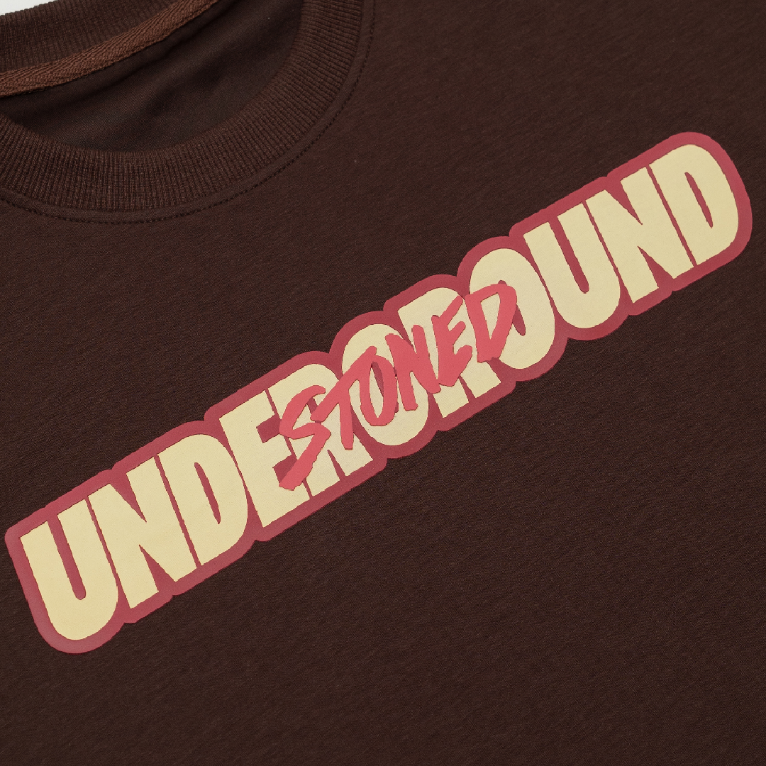 Stoned X UNDG : Basic Logo Tee Brown