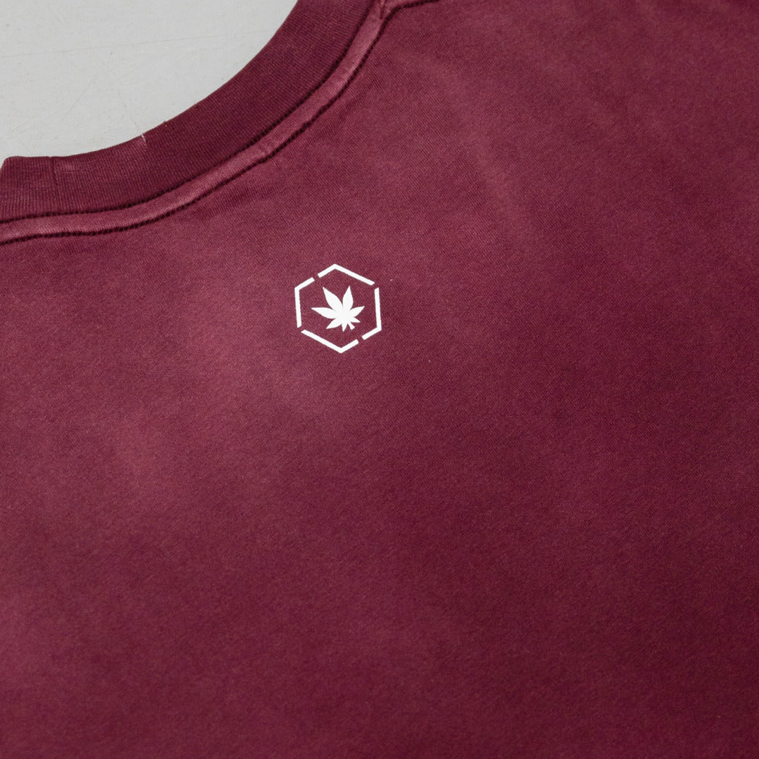 Euphoria : Washed Tee Maroon