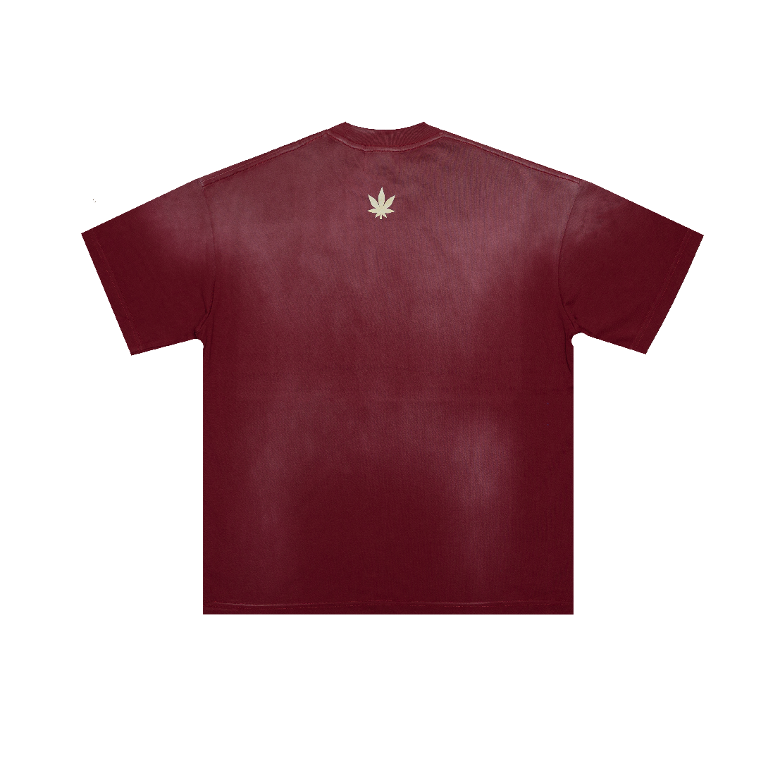 Golden Jade : Stoned Tape Wash Tee Red